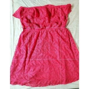 🌺5for$25 Pink Lace Sleeveless Mini Dress
